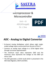 Microprocessor & Microcontroller: Unit - Iii Adc (Atmega8) Dr. J. Siva