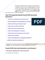 Oracle SCM Questions