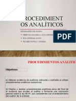 Procedimientos Análiticos