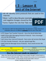 Unit 3 - Lesson 8: The Impact of The Internet