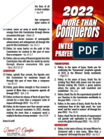 2022 More Than A Conqueror Prayer Guideline