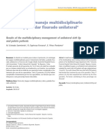 12 Resultados Del Manejo Multidisciplinario Del Labio y Paladar Fisurado Unilateral