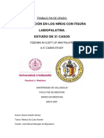 16 Alimentación en Los Niños Con Fisura Labiopalatina. Estudio de 31 Casos