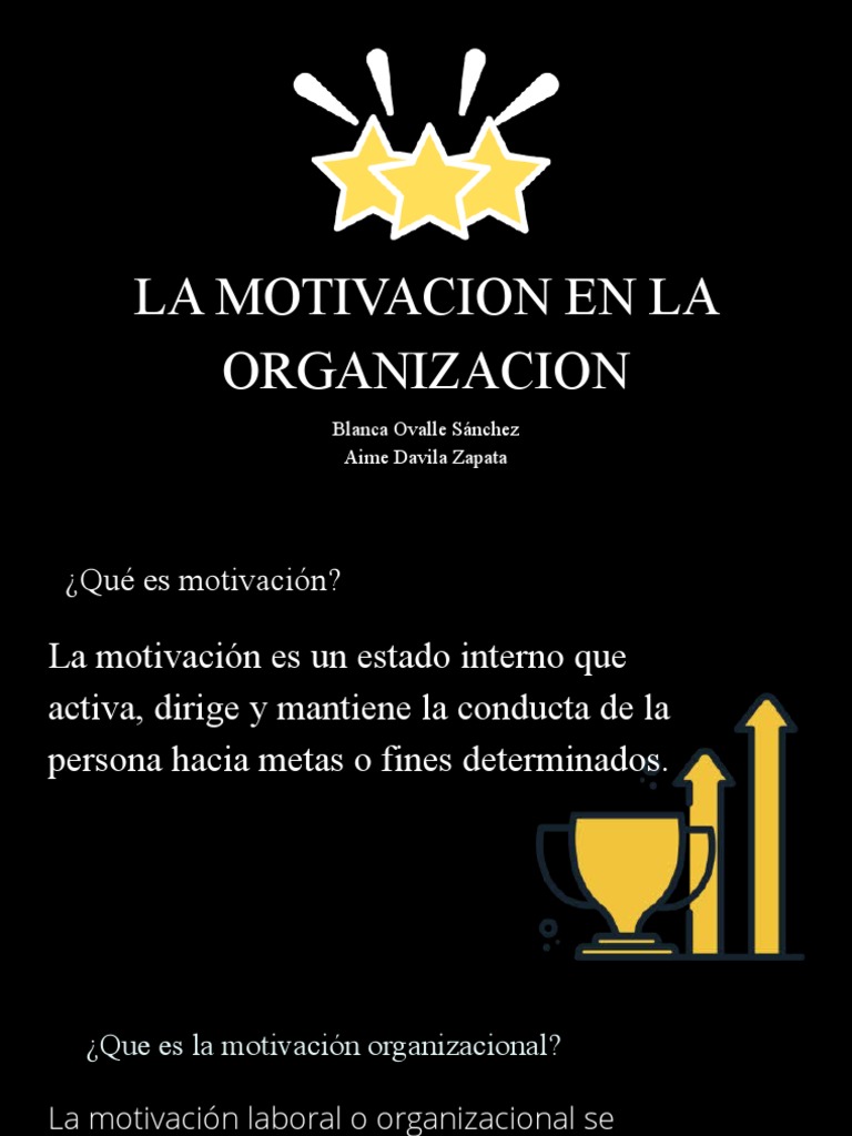 Motivación Organizacional en Empresas | PDF | Motivación | Motivacional