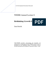 WIDER 2004: Rethinking Growth Strategies - D. Rodrik