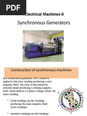 Construction Of A Power Plant With Synchronous Generator
