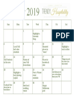 October Vacation Rental Blog Calendar