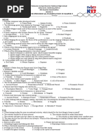 Fourth Periodic Test in MAPEH 9