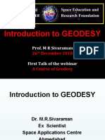 Introduction To GEODESY: Prof. M R Sivaraman