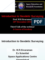 Introduction To Geodetic Surveying: Prof. M R Sivaraman