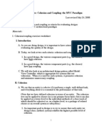 Objectives:: CPS211 Lecture: Cohesion and Coupling The MVC Paradigm