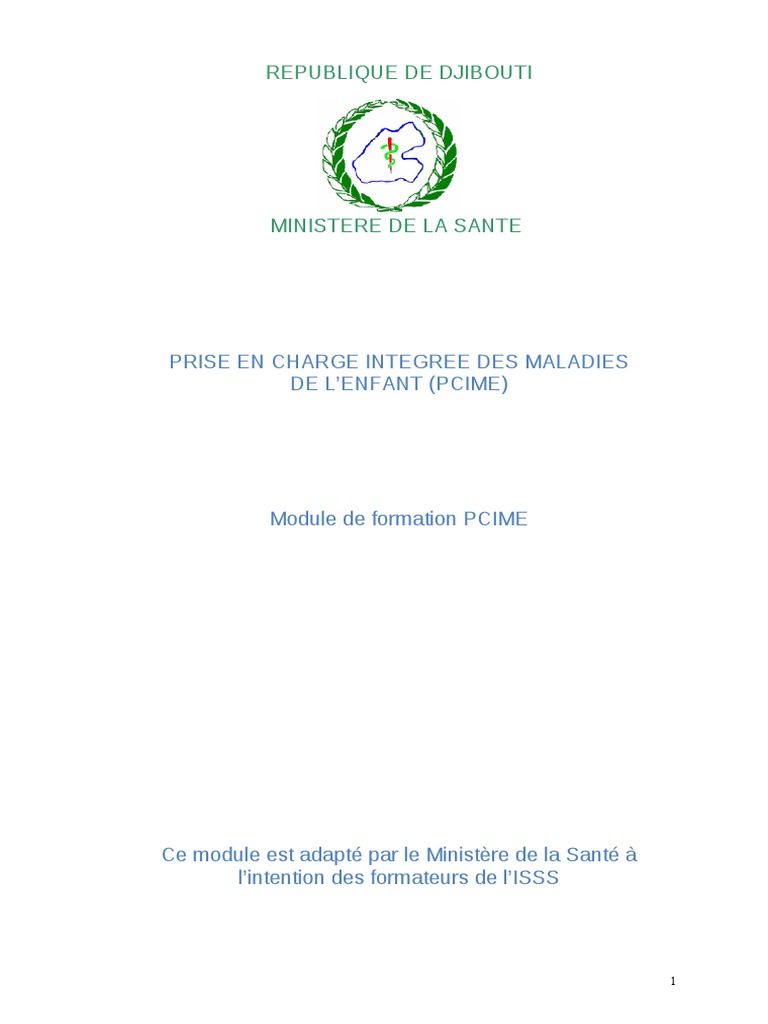 Module de Formation PCIME | PDF | Diarrhée | Tuberculose