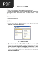 Introduction To Labview: Exercise 1