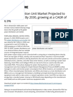 Power Distribution Unit Market Projected To Hit $7.9 Billion by 2030, Growing at A CAGR of 6.9%