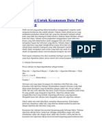 Enkripsi Untuk Keamanan Data Pada Jaringan