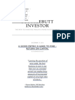 Scuttlebutt Investor: A Good Metric Is Hard To Find - Return On Capital