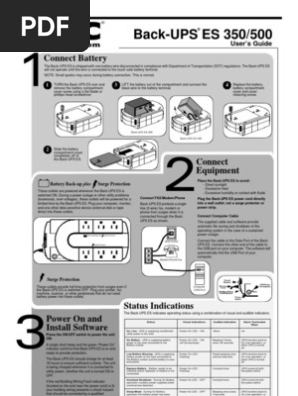 Back ups es 350 manual