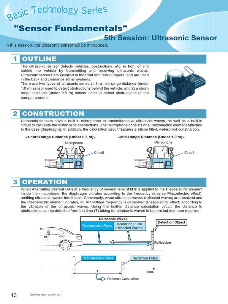 Ultrasonic Sensor | PDF | Ultrasound | Microphone