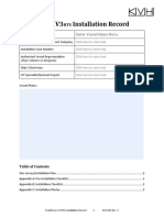 TracPhone® V3HTS Installation Record 50-0195 RevC