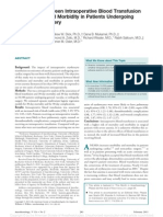 Association Between Intraoperative Blood Transfusion and Mortality and Morbidity in Patients Undergoing Noncardiac Surgery