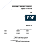 Software Requirements Spec for <Project