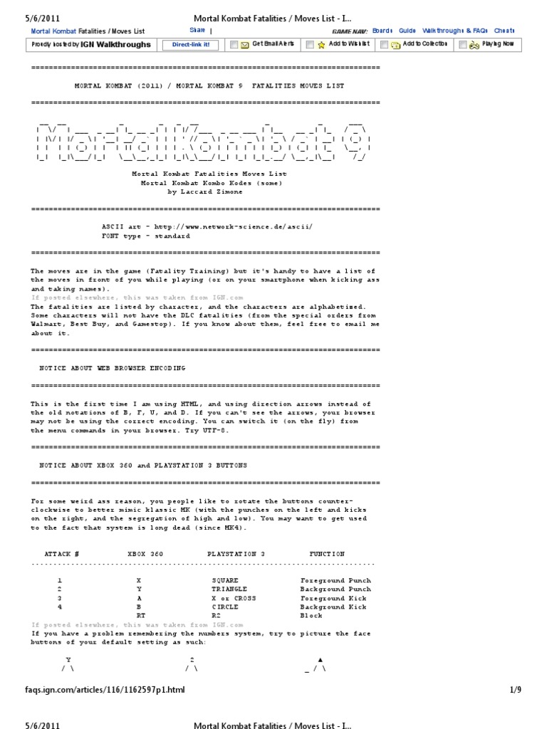 Mortal Kombat - xbox360 - Walkthrough and Guide - Page 4 - GameSpy