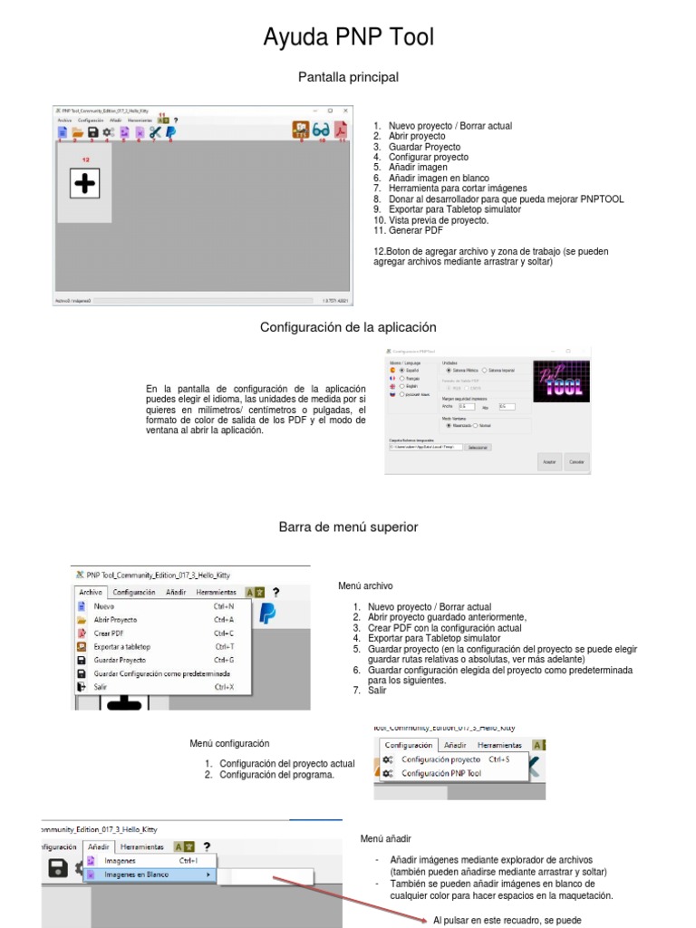 Ayuda PNP Tool: Pantalla Principal | PDF | Archivo de computadora ...