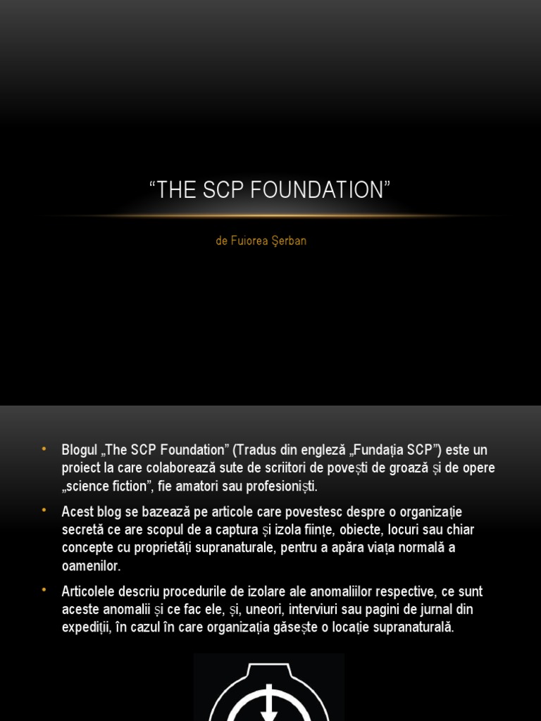 The SCP Foundation | PDF