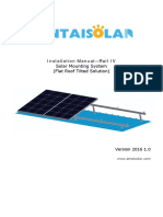 Installation Manual-Rail IV: Solar Mounting System (Flat Roof Tilted Solution)