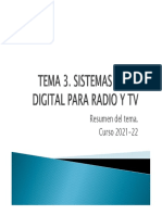 TEMA 3 SISTEMAS DE TX DIGITAL PARA RADIO Y TV
