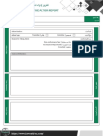 Corrective Preventive Action Report - تقرير اجراء تصحيحي وقائي