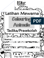 Latihan Mewarna - Colouring Animals