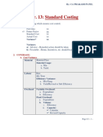 Chapter. 13: Standard Costing: Process