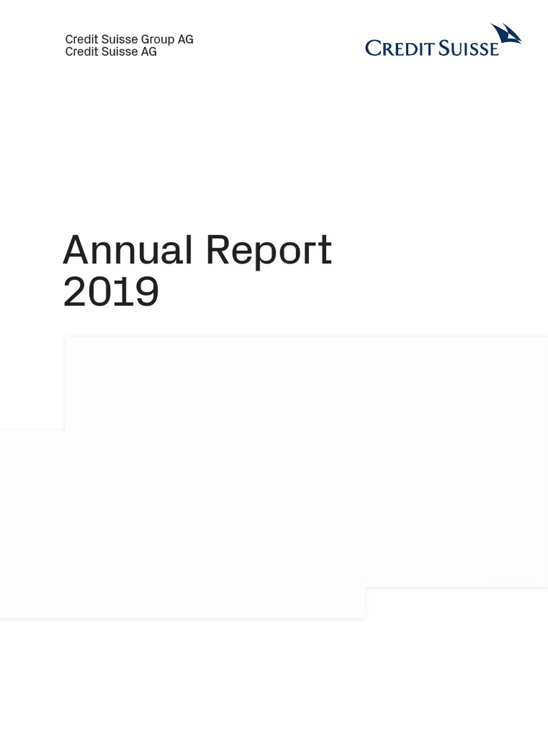 Csgag Csag Ar 2019 en | PDF | Credit Suisse | Leverage (Finance)