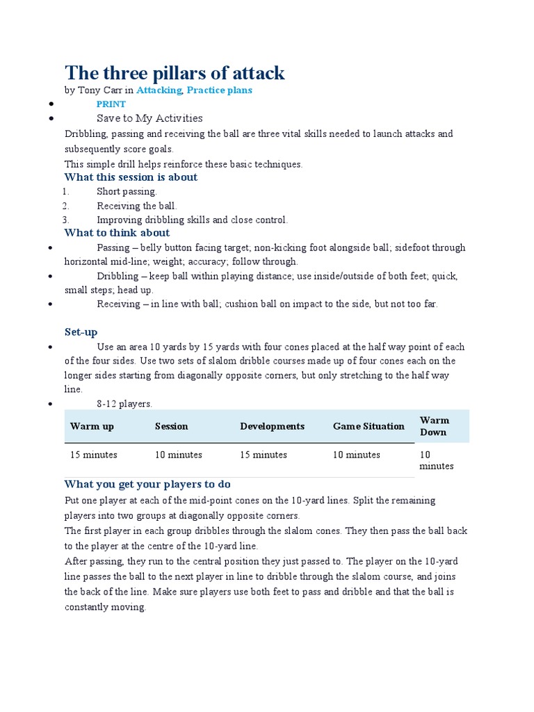 The Three Pillars of Attack | PDF | Games Of Physical Skill | Athletic ...