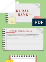 Rural Bank: Here Starts The Lesson!
