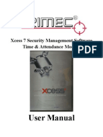 TRIMEC Xcess 7 T&amp A Module User Manual V1.0.2