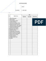 Format Nilai Umum Kurtilas Kelas Xi Ips II