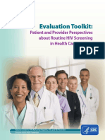 Testing Resources CDC Evaluation Toolkit Routine Hiv Screening