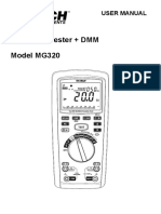 Insulation Tester + DMM Model MG320: User Manual