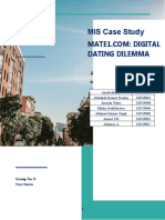 MIS Case Study MIS Case Study: Dating Dilemma Dating Dilemma