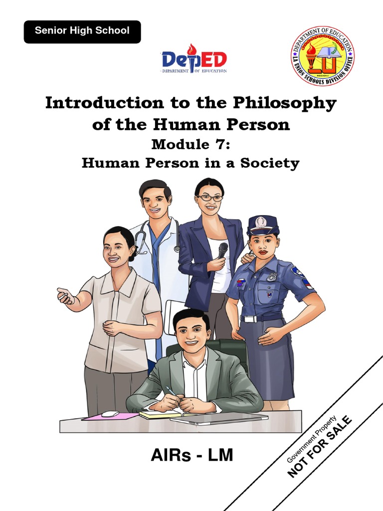 Intro To Philo Q2 Module 7 Human Person in A Society | PDF | Society ...