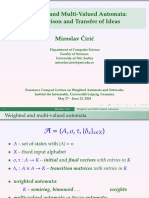 Weighted and Multi-Valued Automata: Comparison and Transfer of Ideas