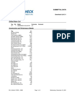 Chilled Water Coil: Submittal Data