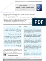 Perceived Stress Among Students in Virtual Classrooms During The COVID-19 Outbreak in KSA