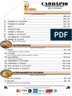 Cardápio VK Pasteis Mix 