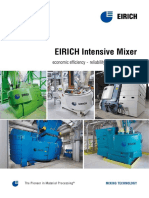EIRICH Intensive Mixer: Economic Efficiency - Reliability - Low Maintenance