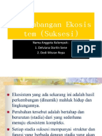 Perkembangan Ekosistem (Suksesi)