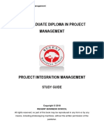 PGDPM Project Integration Management