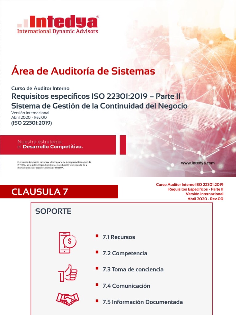 Auditoría Interna ISO 22301:2019 Guía | PDF | Contralor | Auditoría